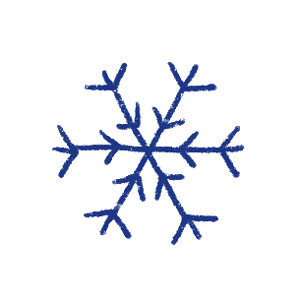Eiskristall als Symbol für Pflanzen, die nicht zur Jahreszeit passen