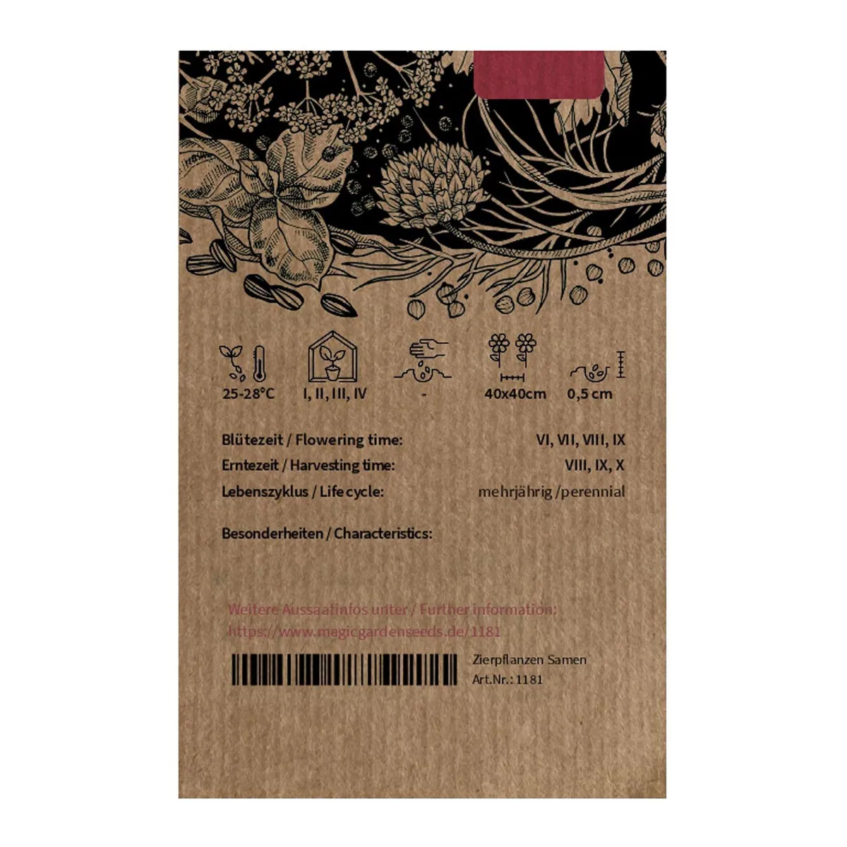 Mexikanischer Chili 'Chilhuacle Negro' (Capsicum annuum) Samen