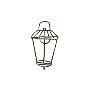 Laterne als Symbol für Licht bei der Keimung