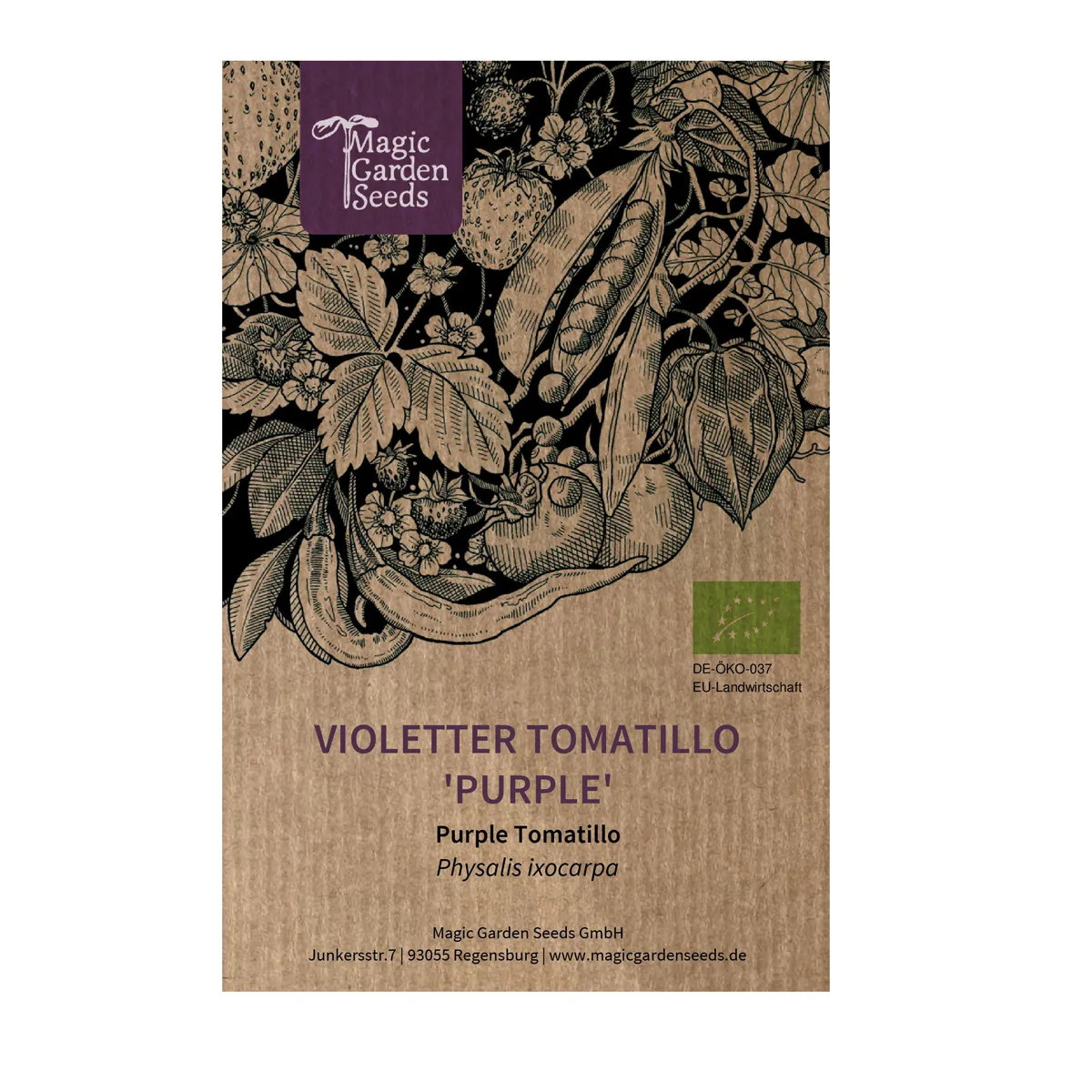 Violetter Tomatillo 'Purple' (Physalis ixocarpa) Bio Samen