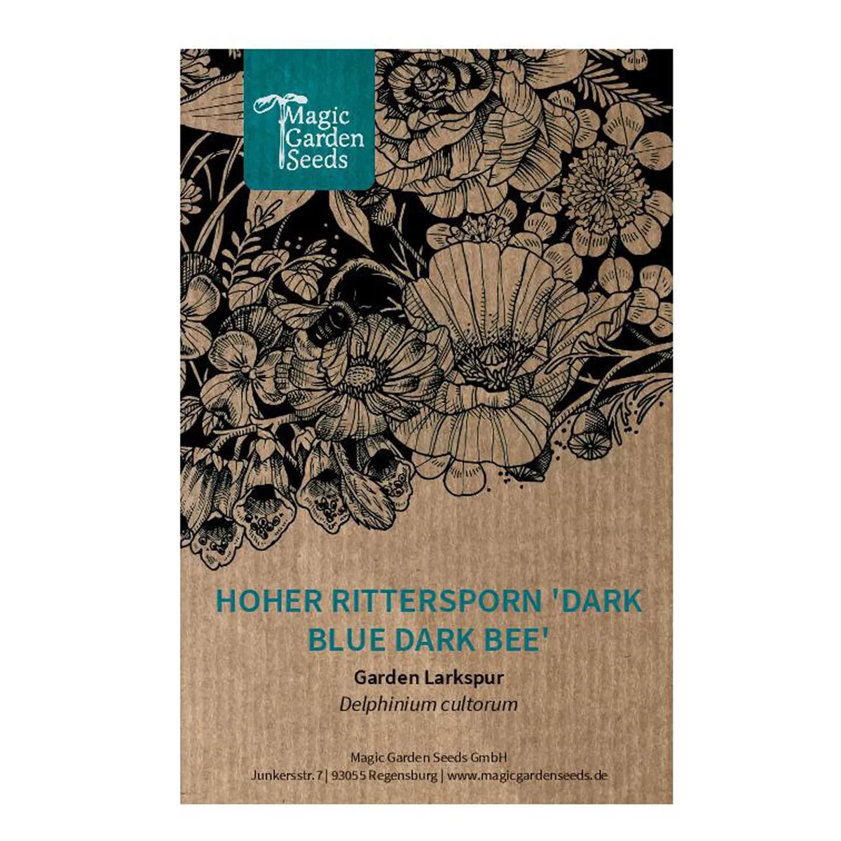 Pazifischer Hoher Rittersporn 'Magic Fountains-Dark Blue' (Delphinium cultorum) Samen