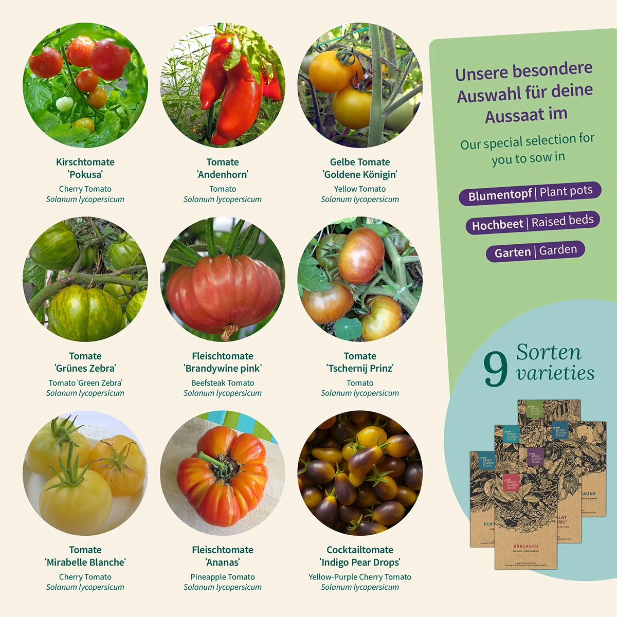 Bunte Tomaten zum Verlieben - Samenset Nr.30