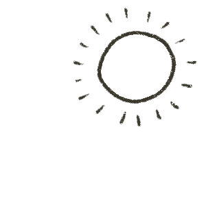 Sonne als Symbol für Wärme bei der Keimung