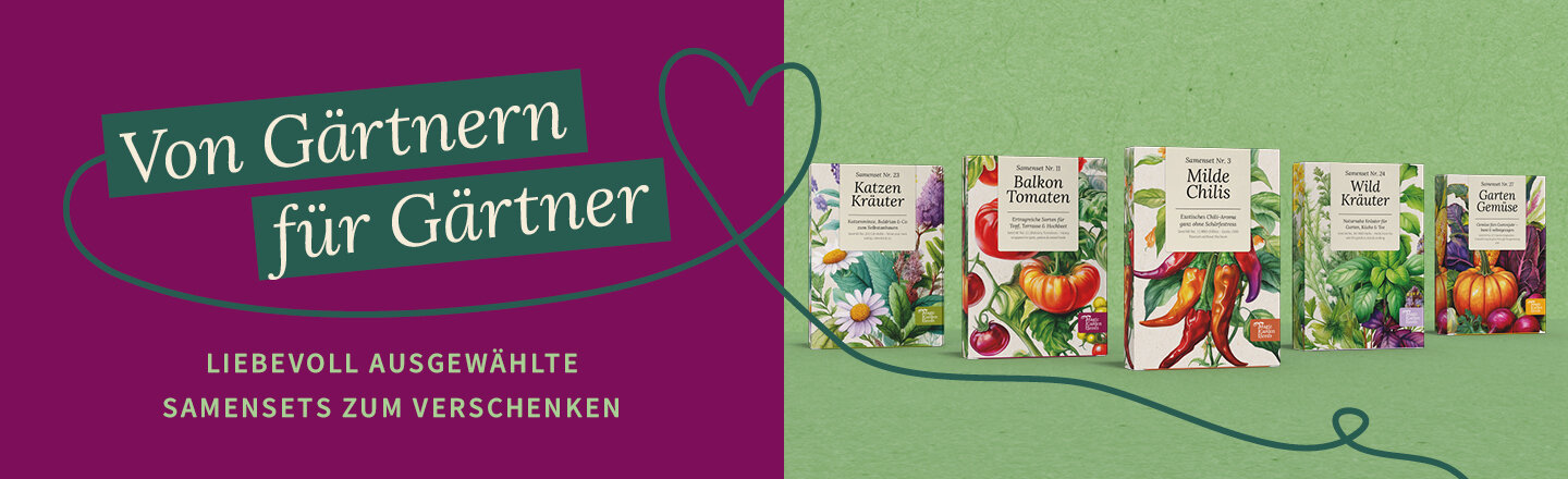 Werbung fuer unsere neuen Saatgut-Geschenksets