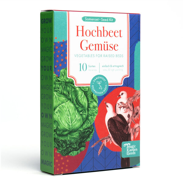 Hochbeet-Gemse - 10 samenfeste Gemsesorten - einfach & ertragreich -  Einsteiger-Saatgutset
