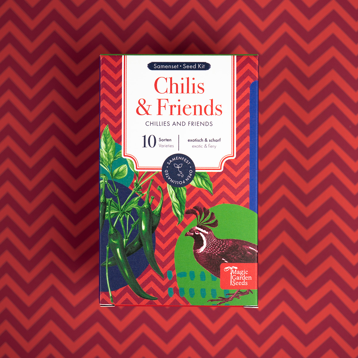 Chilis & Friends - 10 samenfeste Chili- und Kräutersorten Produktbild